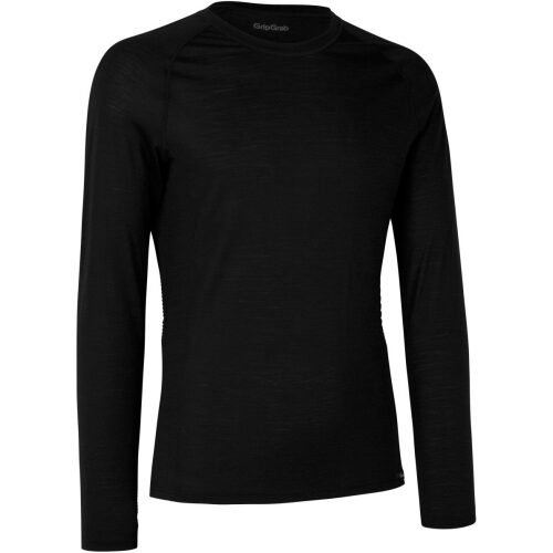 Gripgrab Merino Polyfibre 50/50 Long Sleeve Base Layer Black