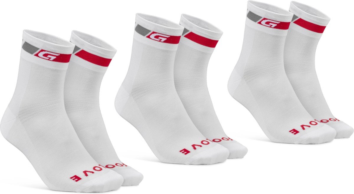Gripgrab Classic Regular Cut Sock 3PACK White