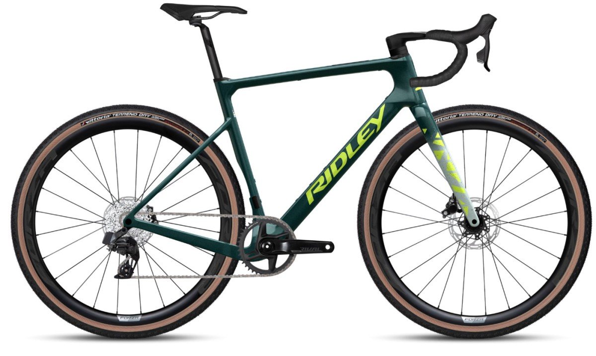 Ridley ASTR Rival XPLR AST26D2s Storm Green Metallic / Lime Green Heren