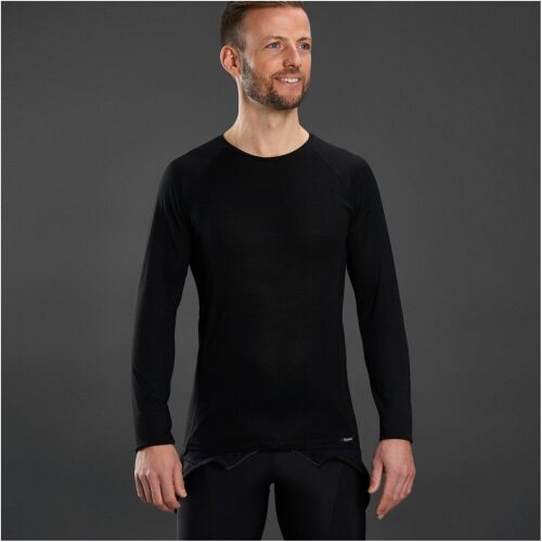 Gripgrab Merino Polyfibre 50/50 Long Sleeve Base Layer Black