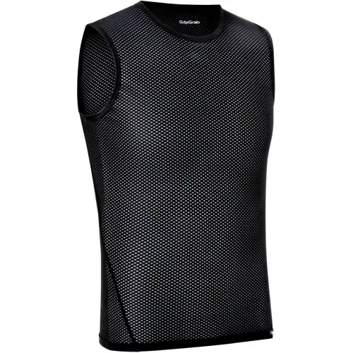 GripGrab Ultralight Sleeveless Mesh Baselayer Black/White